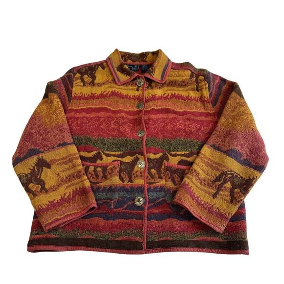 Jane Ashley Jackets & Blazers - Vintage Jane Ashley Tapestry Jacket
